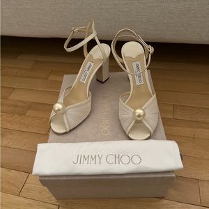 Jimmy Choo Sacaria 85MM Tulle Sandals